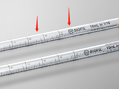 雙向刻度線設(shè)計(jì)，便于識別移液體積