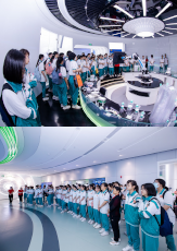 校企聯(lián)合丨廣州開元學?？破昭袑W團參觀潔特生物！